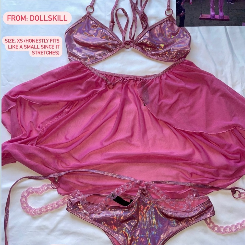 Pink set from DollsKill XS